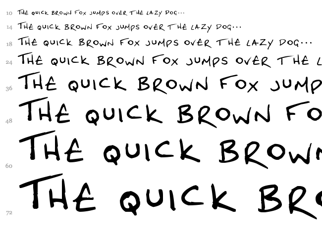 Dave the Eagle font waterfall